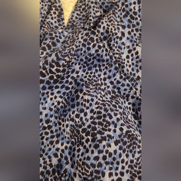 & Other Stories Wrapping Blue Mini Dress Size 4 - Picture 8 of 13